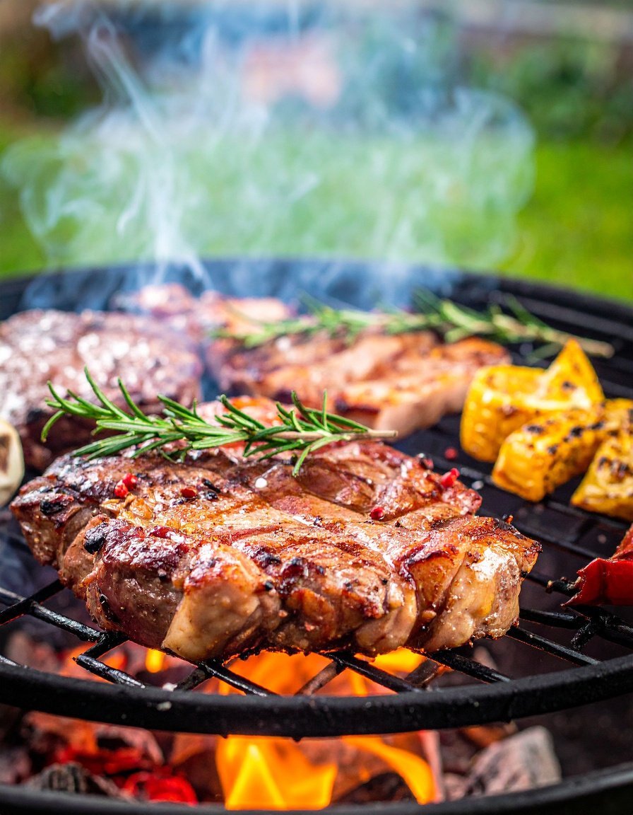 Parrillada mixta con vegetales
